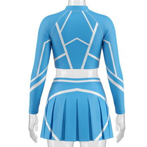 Uniforme Deportivo Personalizado MALUZA INDUSTRIES para Animadoras de Escuelas Secundarias, con Impresión por Transferencia de Calor, Tejido Transpirable de Poliéster y Elastano - Product Image 2
