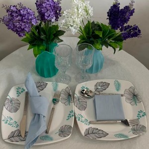 Serviettes en gaze de coton 100% naturel, douces, unies, réutilisables, lavables, fines, faites à la main, style bohème, roses, 16,5 pouces, pour la maison, la cuisine, les mariages - Product Image 3