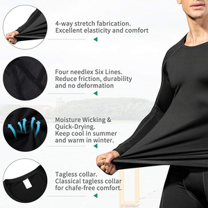 <b>Men's</b> Sleeve <b>Compression</b> T <b>Shirt</b> Breathable Quick Dry Slim Fit Sports Top Workout Training Tee Breathable <b>compression</b> - Product Image 4
