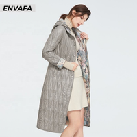 Nouvelle Tendance : Manteau Long Imperméable et Pliable pour Femme, Grande Taille, Style Trench, Noir Rembourré, Idéal Automne