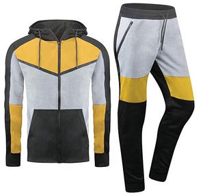 Wholesale Men's Tracksuit Hoodie Set Full <b>Zip</b> Sporty Sweatshirt Pants Breathable Polyester Cotton Autumn Wear tracksuit - Product Image 4