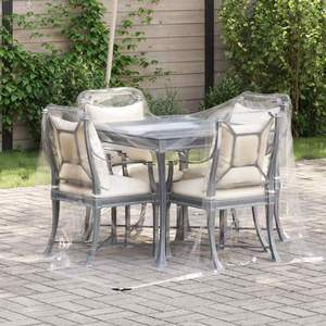 Bâche en PVC transparente avec œillets 6,6x6,6' Produit - Product Image 1