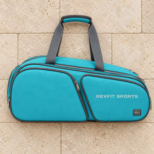 Sac de sport Rexfit à double poche pour raquettes de padel, avec sangles de transport faciles, fermeture éclair et logo personnalisé pour accessoires de club - Product Image 2