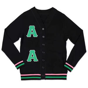 Suéter Cárdigan Personalizado para Hombre, 100% Lana Merino, Cuello en V, Manga Larga, Tejido Liso, con Botones, Cierre de un Solo Pecho - Product Image 1