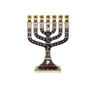 Vente en gros de porte-bougie en laiton massif, grand chandelier en métal massif à 7 branches, magnifique porte-bougie pour la maison - Product Image 6