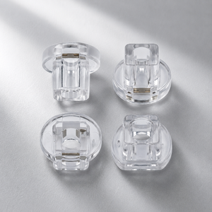 Transparent Button Cap Injection Molded PES Customizable 8x7 Size for Industrial Electrical Equipment OEM ODM Made in Taiwan - Product Image 4