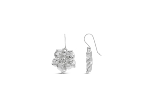 Pendientes de Plata de Ley 925 con Diseño de Pétalos en Capas, Románticos - Product Image 1