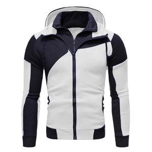 Nouvelle Collection Survêtement Homme Sportif à Capuche Color Block Manches Longues Fermeture Éclair Style Sportif Automne Coupe Droite Respirant - Product Image 1