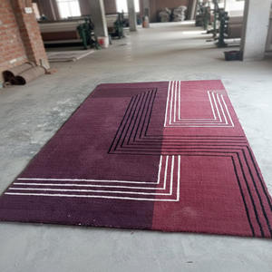 Alfombra Geométrica Nórdica Moderna - Alfombra de Lana Antideslizante de Gran Tamaño para Sala de Estar, Alfombra de Decoración Interior Suave y Lujosa para el Hogar - Product Image 3