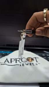 2CT Round Lab Grown Diamond Necklace | 14K White Gold Solitaire Pendant - Product Image 4