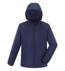 บริการพิมพ์โลโก้ตามสั่ง OEM เสื้อแจ็คเก็ตผ้าแคนวาสและไนลอนน้ำหนักเบา กันลมสำหรับฤดูหนาว คอตั้ง บุผ้านวม พิมพ์ลายดิจิทัล - Product Image 4