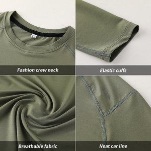 Men's <b>Long</b> <b>Sleeve</b> <b>Compression</b> <b>Shirt</b> O-Neck Solid Color Quick Dry Knitted Sporty Style Slim Fit - Product Image 2