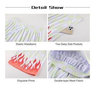 Custom Logo Summer Elastic Waist Mens Mesh Shorts 5 Inch Double <b>Layers</b> Sportswear Shorts for Men Mesh Basketball Shorts - Product Image 6