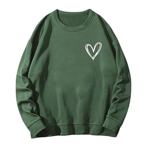 Sweat-shirt à col rond pour femme, en molleton de coton de qualité supérieure, pull décontracté, streetwear, vêtements d'hiver - Product Image 3