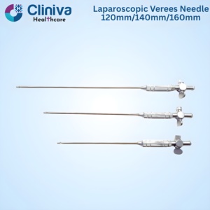 Aguja de Verees Laparoscópica de 120 mm/140 mm/160 mm, Instrumentos Quirúrgicos Reutilizables de Alta Calidad - Product Image 2