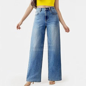 Jean large pour femme de qualité supérieure, léger, extensible, en mélange de coton, coupe ample, décontracté, pour les voyages et le quotidien - Product Image 2