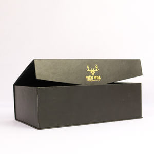 Cajas de vino magnéticas de lujo Laminación mate Cartón de alta calidad Embalaje de regalo reciclable ecológico Formas personalizables - Product Image 6