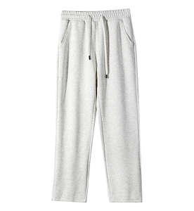 Pantalon de survêtement large en coton 320g pour homme, couleur unie, coupe droite décontractée – Prix usine Chine Bangladesh - Product Image 6