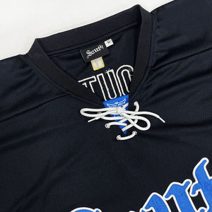 Maillot de hockey personnalisé brodé, haute qualité, maille respirante en polyester, maillot de supporter avec numéros, grandes tailles, été - Product Image 3