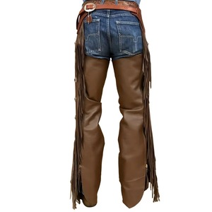 Horse Equipment Handmade Leather <b>Chaps</b> Breathable Waterproof Windproof Plus Size Outdoor Sports Western Fashion Racing <b>Chaps</b> Men - Product Image 2