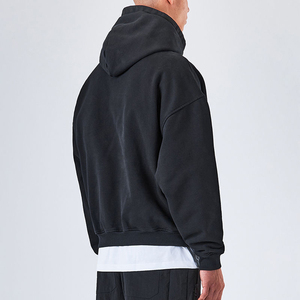 Fabricants de sweats à capuche streetwear, pulls à capuche oversize en molleton bouclette, effet délavé soleil, délavé à l'acide, sweats à capuche personnalisés pour hommes en coton mélangé - Product Image 6