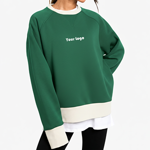 เสื้อสเวตเชิ้ตผู้หญิง VANEK INTERNATIONAL รุ่น VI-CWSS-37 คอวี ผ้าฟลีซ สีเขียวล้วน ผลิตจากโพลีเอสเตอร์ ถักทอทั้งตัว - Product Image 1
