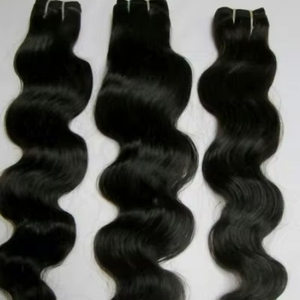 Proveedor indio 12A Grado Venta al por mayor Cutícula alineada 22 "Onda del cuerpo Resalte Extensión de cabello humano Enviado por DHL Express - Product Image 5