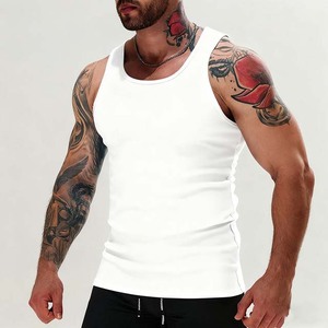 Débardeur tricoté orange pour homme, col rond, couleur unie, décontracté, pour entraînement, fitness, gym, 2026 - Product Image 6