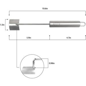 2 Pezzi Sbucciatore di Mais in Acciaio Inossidabile con Lama Seghettata e Manico Ergonomico Lungo Ovale, Versione 2025 Migliorata, per Rimozione e Sbucciatura di Pannocchie - Product Image 2