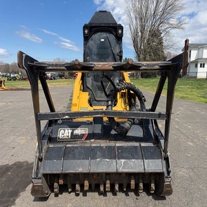 Used Caterpillar 299D3 Loader With Forestry Mulcher For Efficient <b>Brush</b> Cutting And Reliable Heavy Duty <b>Vegetation</b> Control - Product Image 4