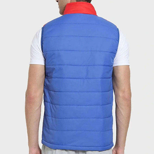 Chaleco Acolchado de Invierno para Hombre con Cuello Alto, Diseño Color Block, Cortavientos, Relleno de Poliéster, Cierre de Cremallera, Estilo Deportivo 2026 - Product Image 5