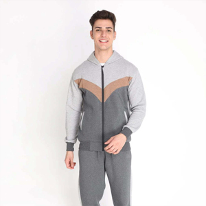 Men's Custom Color Printed Oversized Track Suit Winter <b>Hoodie</b> Sweatpants Jogger Sets Cargo Pants New Design Solid Pattern - Product Image 2
