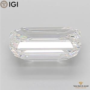 Diamante Cultivado en Laboratorio CVD, Corte Esmeralda, 4.00 Quilates, con Certificado IGI, Ideal para Anillo Solitario, Color F, Claridad VVS1 - Product Image 4