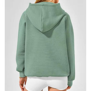 Sweat-shirt à capuche à manches longues pour femme, automne/hiver, avec poche, hauts en tricot élégants pour femme, nouveau sweat-shirt tendance - Product Image 2