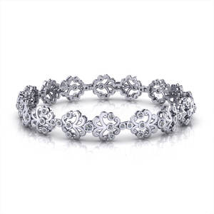 Pulsera de Plata con Diseño Floral en Aerosol - Product Image 2