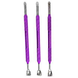 Pousse-cuticules double tête TEEJAY bleu ciel, accessoires pour salon de manucure, pousse-cuticules russe disponible 003 - Product Image 5