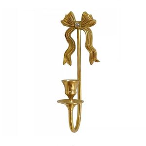Lámpara de Pared Dorada Vintage Europea, Aplique de Pared Barroco Ornamentado con Velas, Iluminación Decorativa para Villa, Palacio, Hotel, Decoración de Sala de Estar - Product Image 1