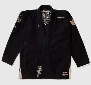 Kimono de Jiu-Jitsu Brésilien (BJJ) noir sur mesure, 100 % coton respirant et anti-rétrécissement, avec broderie de haute qualité, tissu durable 450g, pour adultes unisexes - Product Image 1