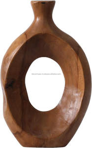 Jarrón de Flores de Madera Moderno y de Lujo, de Origen Sostenible, para Decoración del Hogar, Jardín o Bodas, Hecho a Mano - Product Image 3