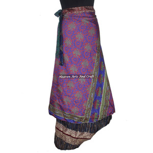 Nuevo Vestido Maxi de Seda de 38 Pulgadas para Mujer, Estilo Verano, Halter Tubo, Falda Sexy Vintage, Hecho a Mano, Talla Grande, Tipo Sari Envolvente - Product Image 6