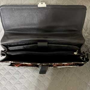 Leather Hair On <b>Laptop</b> Bag Vintage Cowhide Fur Messenger Briefcase Business Office Shoulder Bag Men LHLB-0001 - Product Image 4