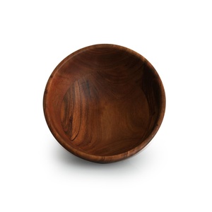 Tazón de Servir de Madera de Acacia Hecho a Mano de Lujo, Tazón de Madera Natural para Ensalada o Arroz, Vajilla Decorativa para Mesa, Venta al Por Mayor - Product Image 3