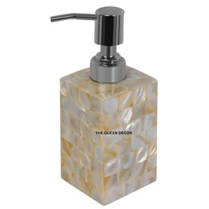 Distributeur de savon liquide en cuir noir sur mesure avec pompe argentée pour salle de bain et usage domestique – Vente en gros - Product Image 4