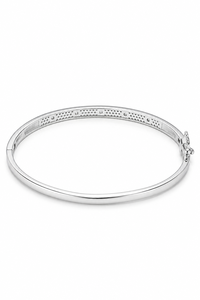 Brazalete de Lujo con Moissanita en Plata de Ley 925 con Baño de Rodio para Fiestas, Bodas y Regalos de Aniversario KLSB20519 - Product Image 2