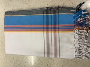 Toalla Kikoy Turca Ecológica de Algodón Tejido a Rayas, de Lujo, Tropical, Moderna, Desechable, de Secado Rápido, para Uso en la Playa en Todas las Estaciones - Product Image 2