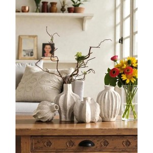 Wholesale Modern <b>Ceramic</b> <b>Vase</b> Matte White Tabletop Decor 8-16 Inches Exquisite Durable Flower Holder - Product Image 5