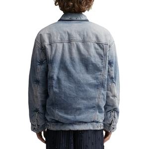 Nouvelle arrivée Veste en jean pour homme douce, respirante, écologique, coupe-vent, col rabattu pour l'hiver, service OEM - Product Image 4