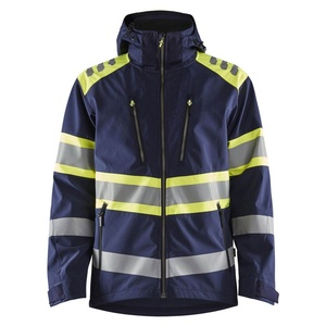 Custom Printed Logo Canvas Stand Collar Work Wear <b>Jacket</b> for Men Safety Strips Breathable Durable Waterproof Safety <b>Jacket</b> - Product Image 3