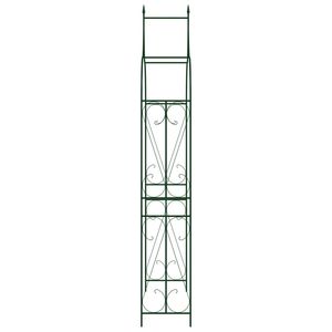 Arco da Giardino in Ferro Verniciato a Polvere Verde Scuro 47.2x15x101.6 Pollici, Arco Nuziale in Plastica - Product Image 3