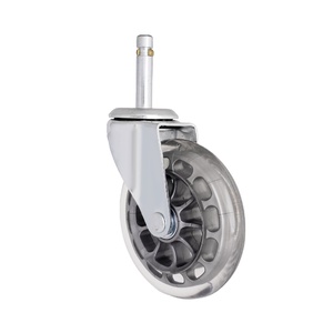 Pu Caster Trolley <b>Wheel</b> 100mm Swivel With Metal Bracket For Furniture And Equipment - Product Image 1